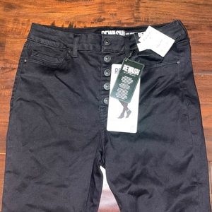 Black rewash jeans